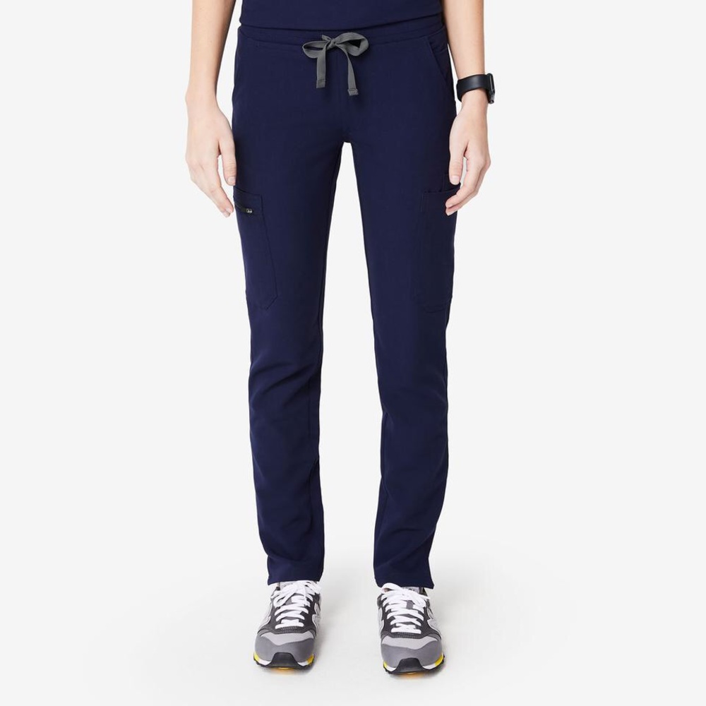 Yola Skinny Scrub Pants Size Medium Navy